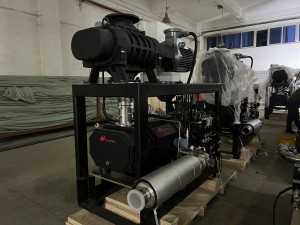 horizontal vacuum pump silencer