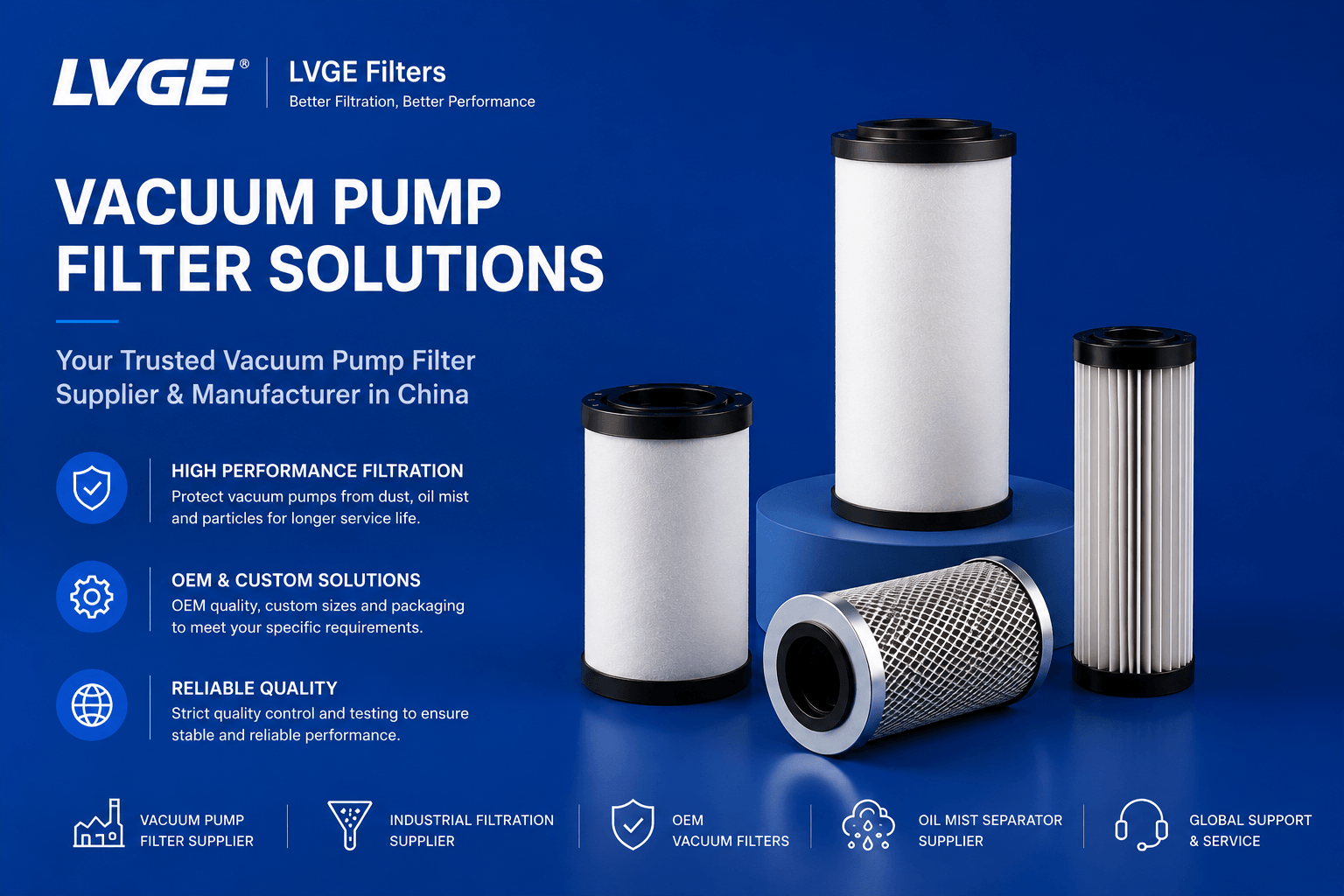 vacuum pump filter supplier